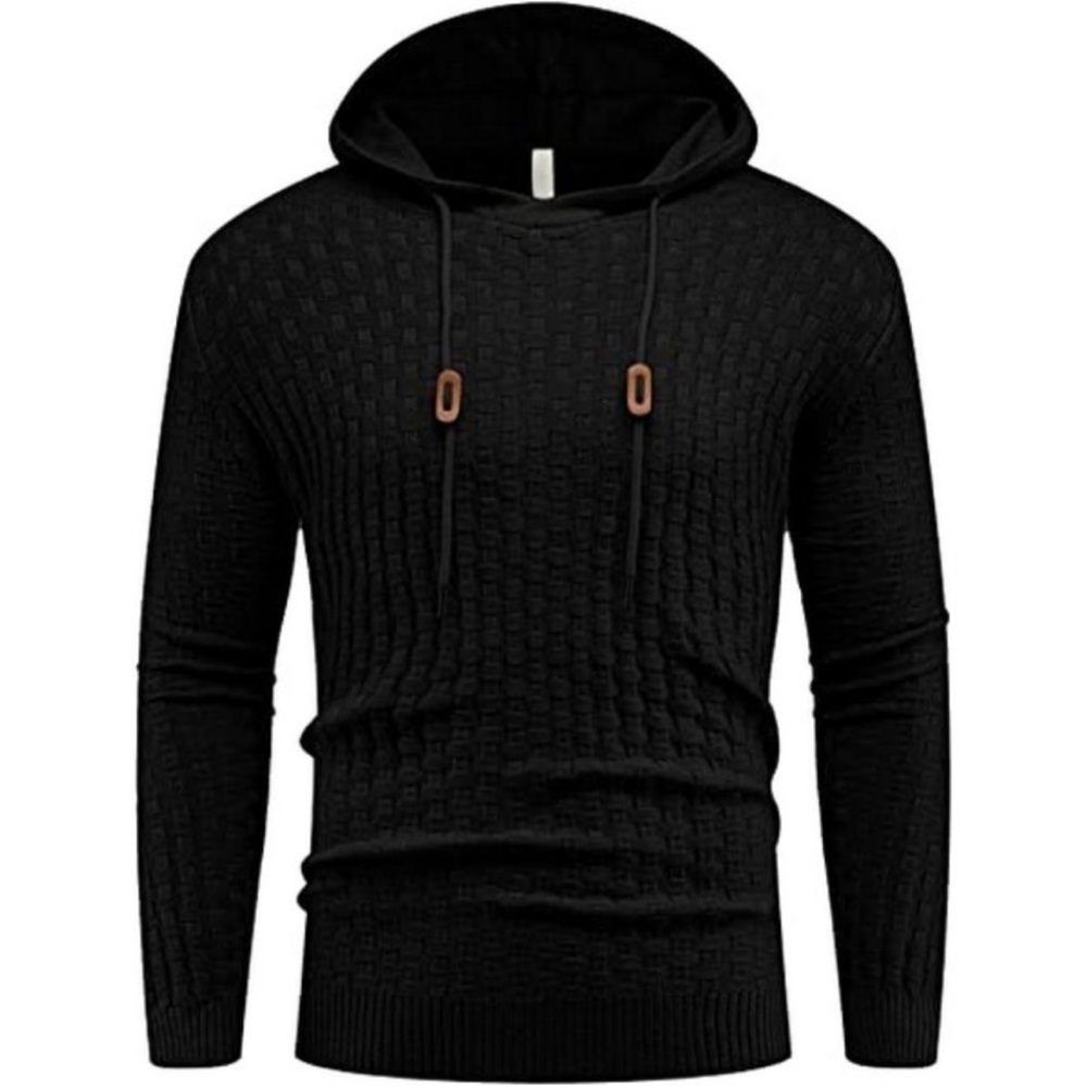 NWT Limitsix Quilted Pullover Hoodie Sweater black in size Large - Picture 4 of 7